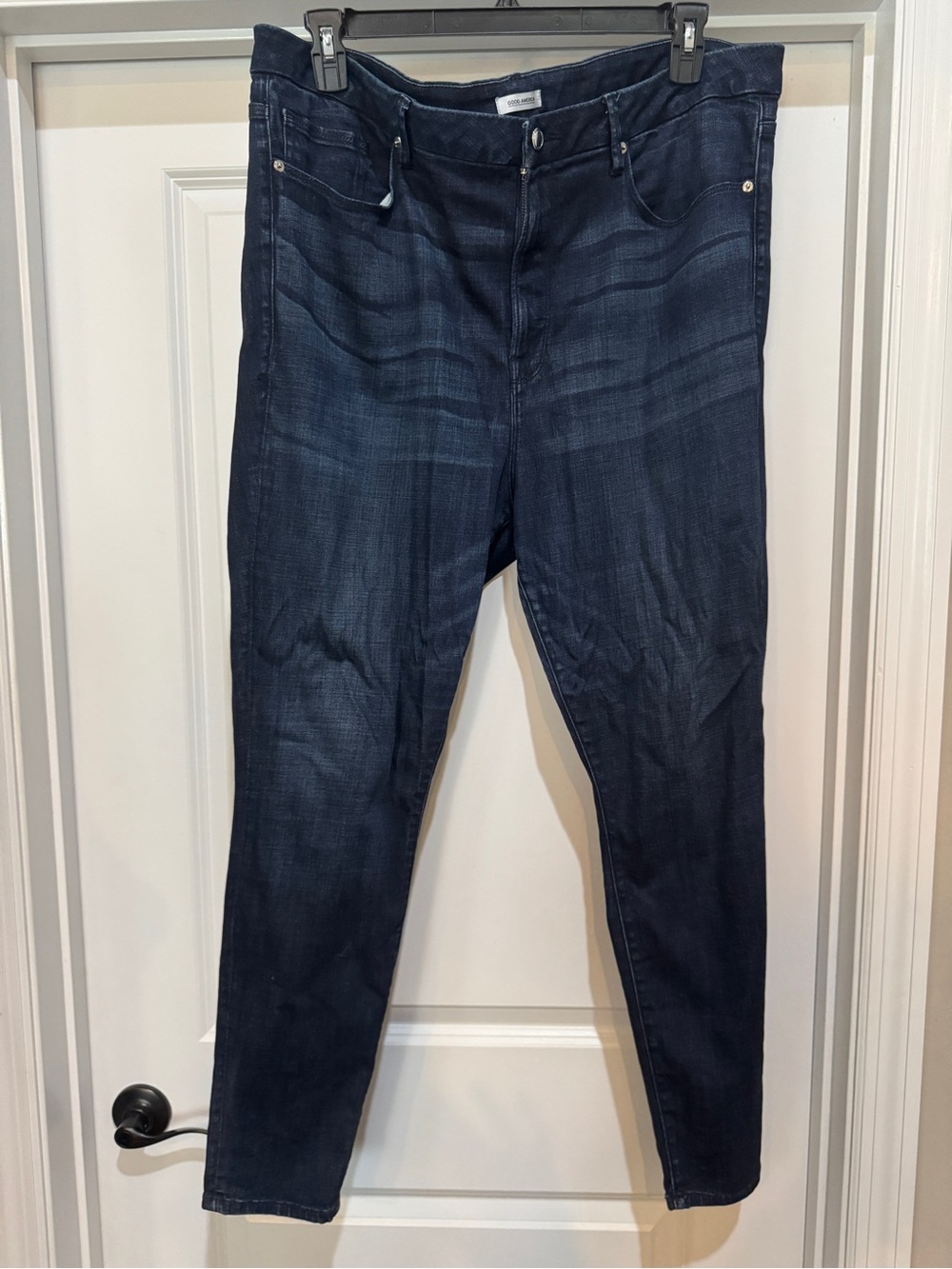 Good American Good Legs Dark Wash Stretch Denim Jeans